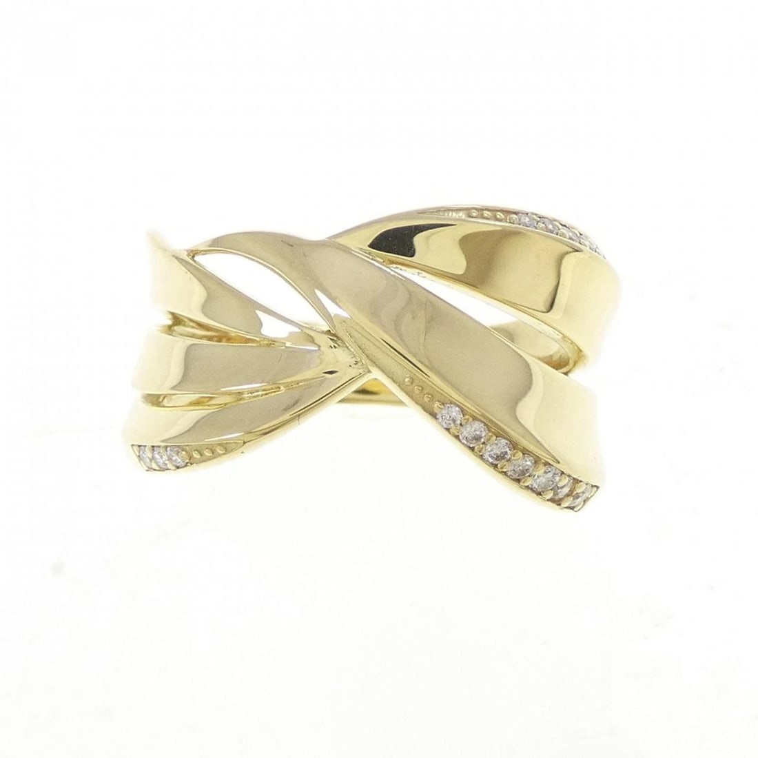 K18YG DIAMOND RING - 2