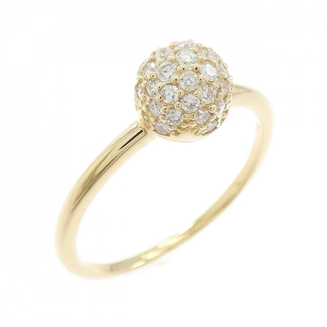 K18YG DIAMOND RING: K18YG Diamond Ring Brand: Unbranded Type/Style: Diamond Ring Material: 18K Yellow Gold, Main Stone Natural Color: Yellow Gold Size: US 6 1/2 Accessories: None Accessories Notice: When purchasing