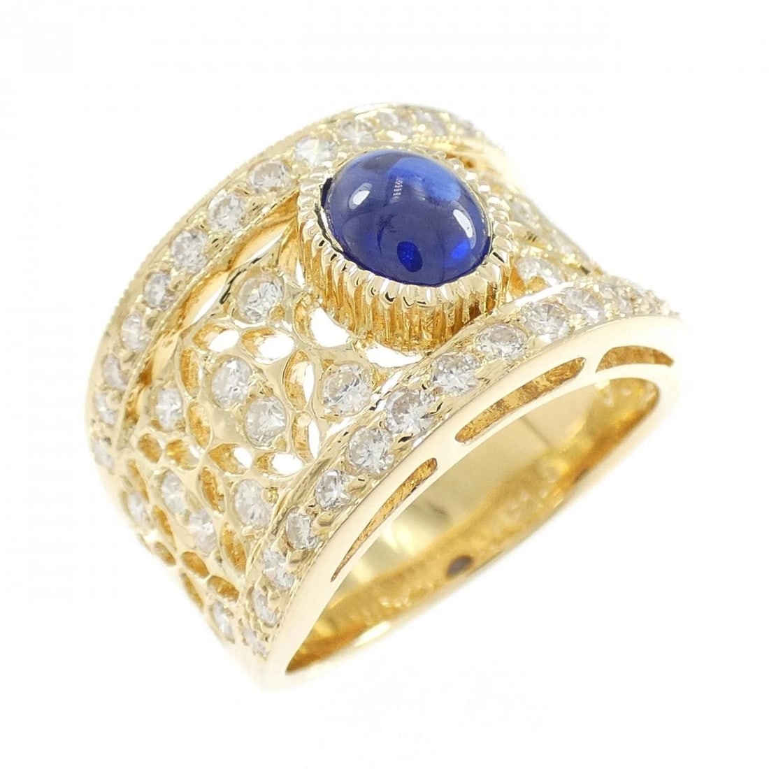 K18YG SAPPHIRE RING (1 of 3)