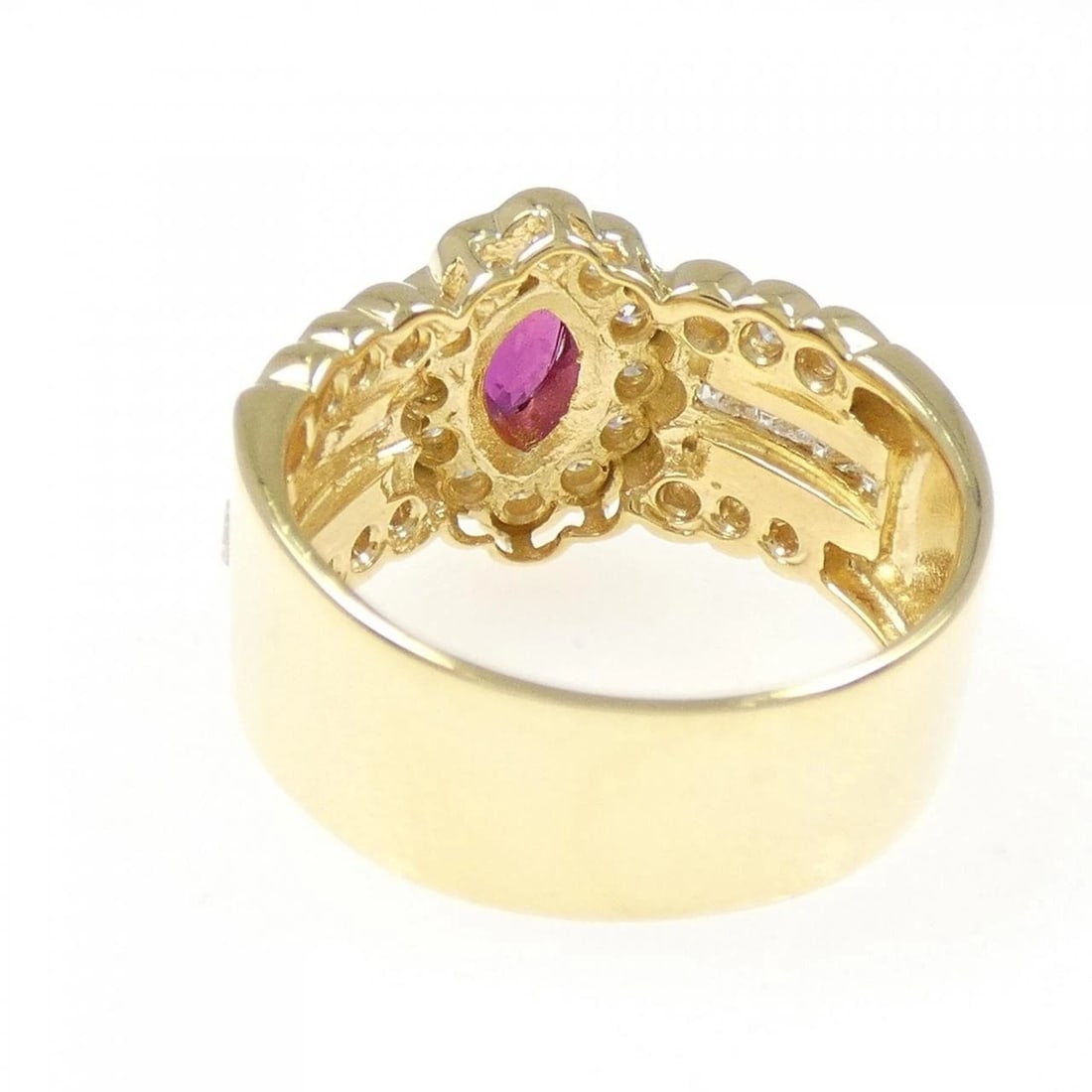 18K YELLOW GOLD RUBY RING - 3