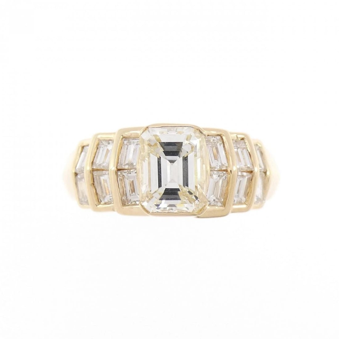 K18YG DIAMOND RING - 2