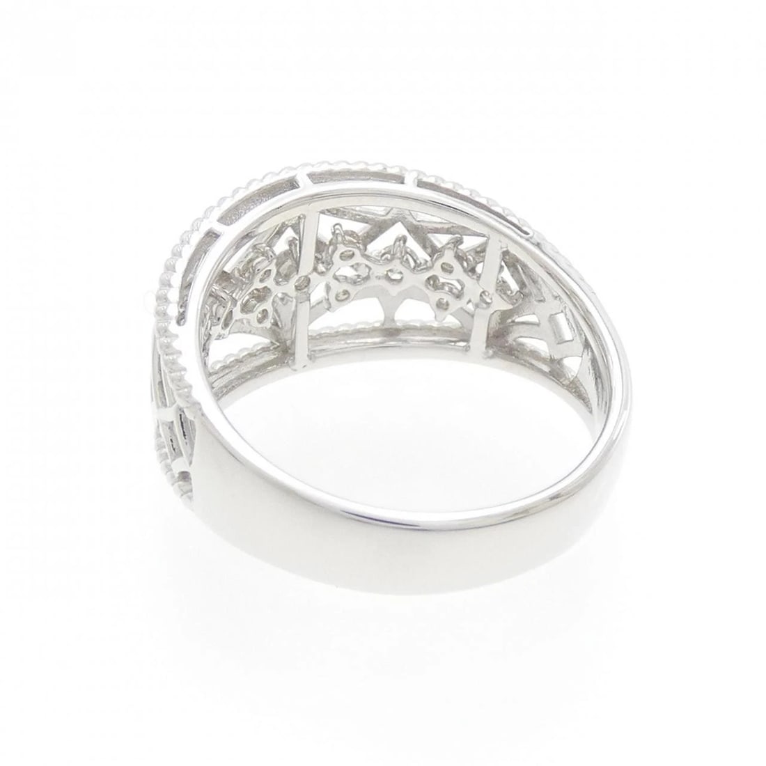 K18WG DIAMOND RING - 2