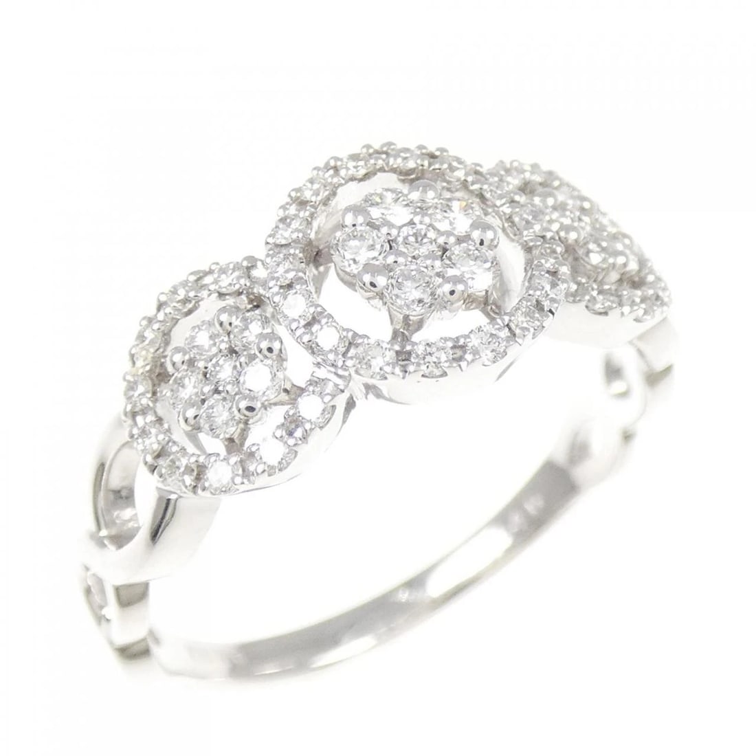 K18WG DIAMOND RING: K18WG Diamond Ring Brand: Unbranded Type/Style: Diamond Ring Material: K18WG, Main Stone Natural Color: White Gold Size: US 7 3/4 Accessories: None Accessories Notice: When purchasing pre-