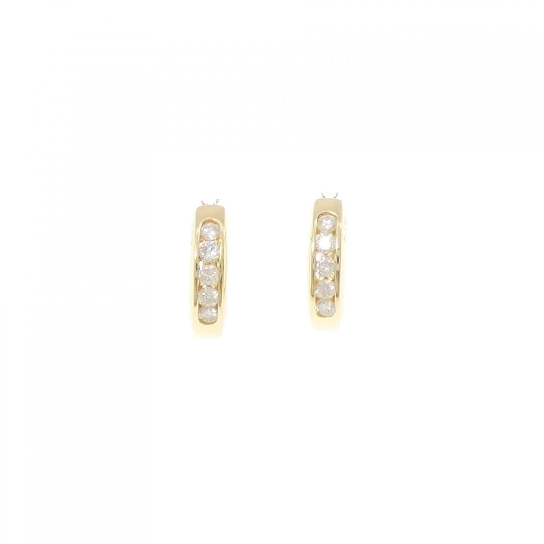 K18YG DIAMOND PIERCE: K18YG Diamond Pierce Brand: Unbranded Type/Style: Diamond Pierce/Earring Material: K18YG, Main Stone Natural Color: Yellow Gold Size: Actual Size Approx. height x width: 12.4mm x 3.5mm Accessories: