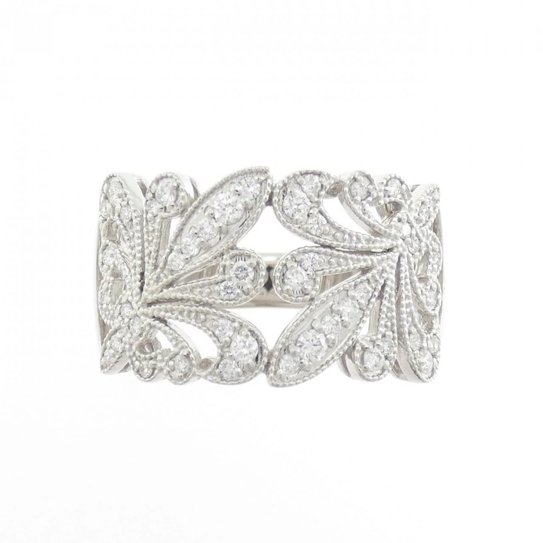 PT900 DIAMOND RING: PT900 Diamond Ring Brand: Unbranded Type/Style: Diamond Ring Material: PT900, Color: SILVER Size: US 6 1/4 Accessories: None Accessories Notice: When purchasing pre-owned goods, please refer to the