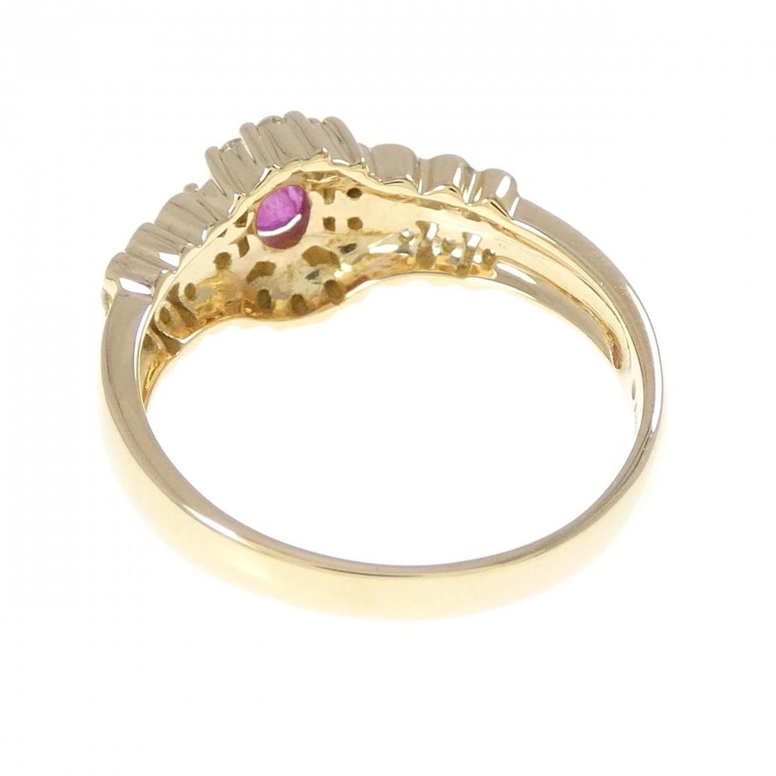 18K YELLOW GOLD RUBY RING - 3