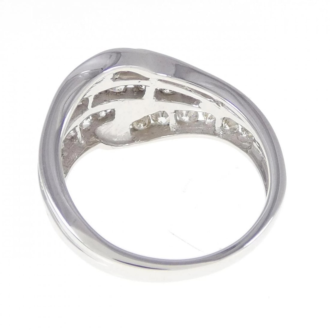 K18WG DIAMOND RING - 2
