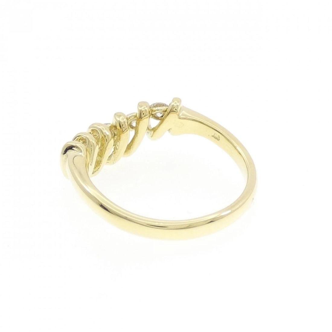 K18YG DIAMOND RING - 2