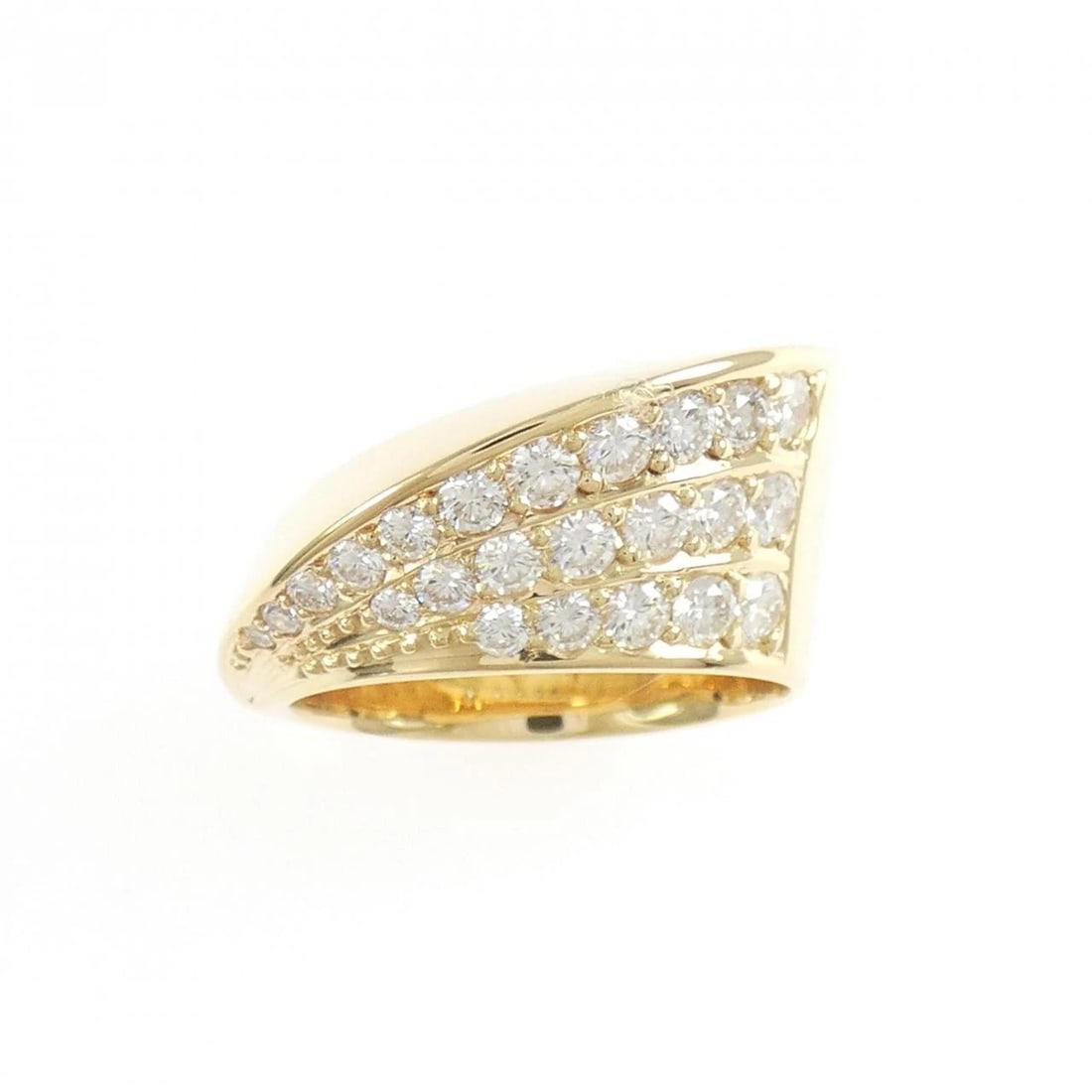 K18YG DIAMOND RING - 2