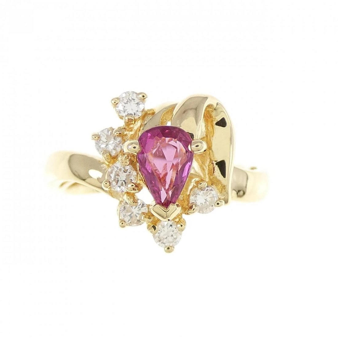 18K YELLOW GOLD RUBY RING - 2