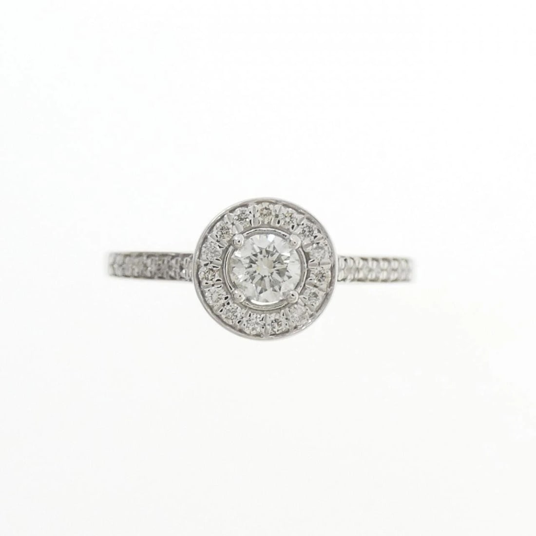 K18WG DIAMOND RING - 2