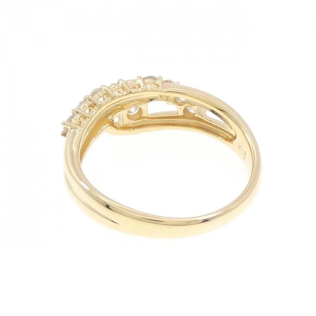 K18YG DIAMOND RING - 2