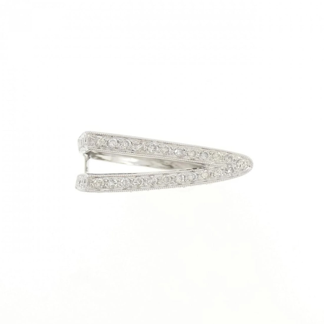 K18WG DIAMOND RING - 2