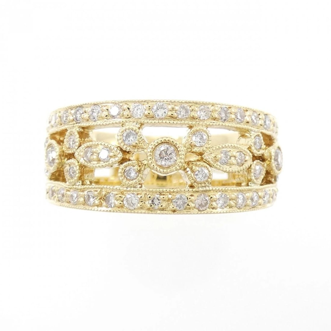 K18YG DIAMOND RING - 2