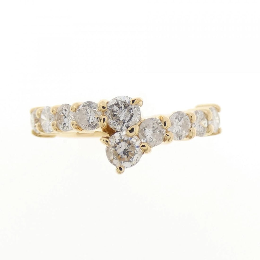 K18YG DIAMOND RING - 2