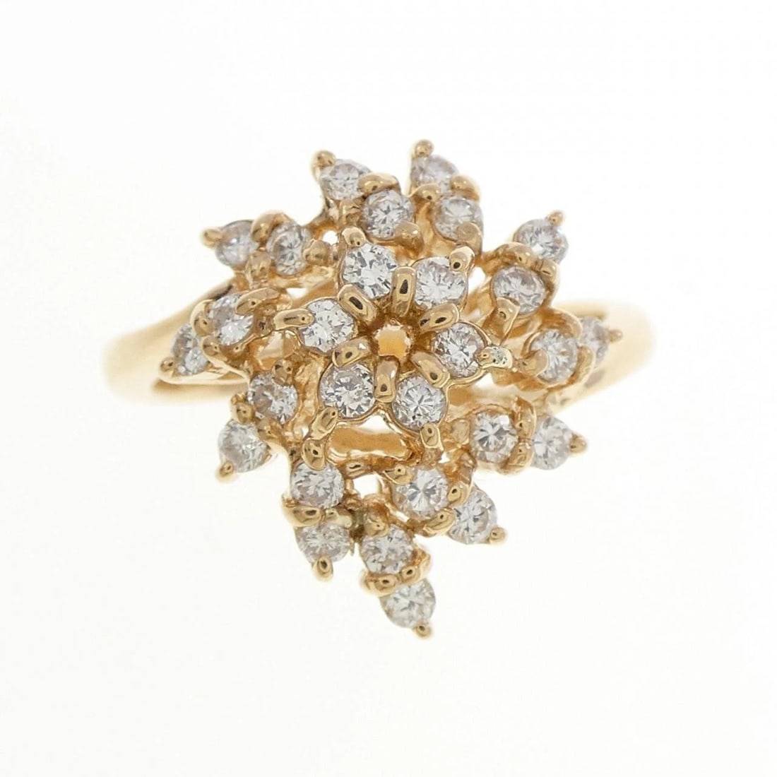 K18YG DIAMOND RING - 2