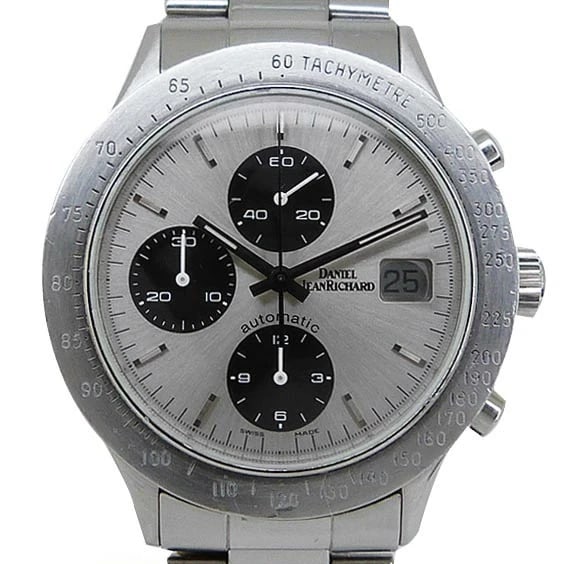 JEANRICHARD AUTOMATIC CHRONOGRAPH WATCH: JeanRichard Automatic Chronograph Watch Brand: Jean Richard Type/Style: Wristwatch Material: SS Color: Dial Color silver black Size: Case diameter: Approximately 39mm (excluding crown) Accessories
