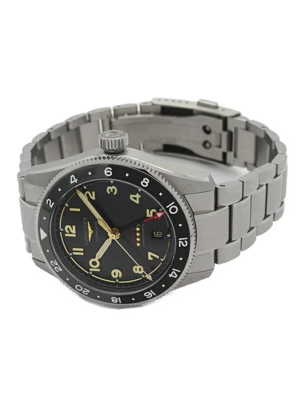 LONGINES WATCH SPIRIT ZULU TIME TITANIUM WATCH: Longines Watch Spirit Zulu Time Titanium Watch Brand: LONGINES Type/Style: Wristwatch Material: SS Color: BLACK Size: Case size: 39mm Wrist size: 20cm Accessories: None Accessories Notice: