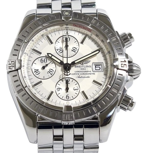 BREITLING WATCH CHRONOMAT EVOLUTION AUTOMATIC WATCH: Breitling Watch Chronomat Evolution Automatic Watch Brand: BREITLING Type/Style: Wristwatch Material: SS Color: None Size: Case size: 43mm Accessories: None Accessories Notice: When purcha