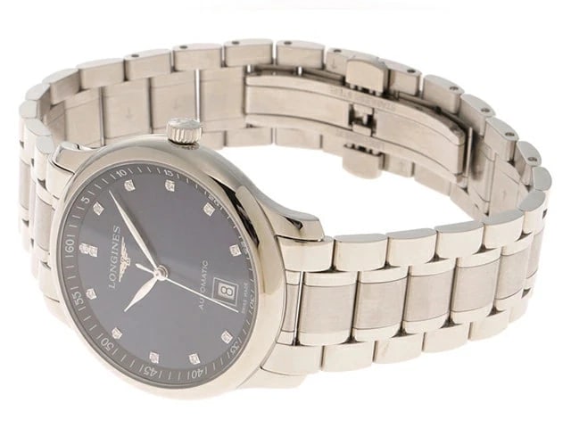 LONGINES WATCH MASTER COLLECTION AUTOMATIC DATE NAVY DIAL WATCH - 3