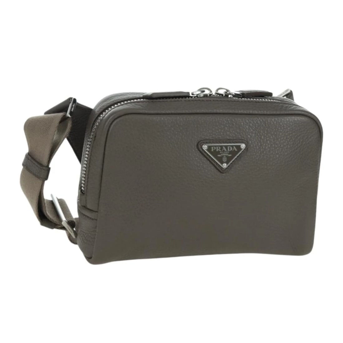 PRADA VITTERODINO SHOULDER BAG LEATHER GRAY SILVER: PRADA Vitterodino Shoulder Bag Leather Gray Silver Brand: PRADA Type/Style: Shoulder Bag Material: Silver Color: Gray Size: Size(Inch) W7.9 x H5.1 x D2.4inch(Approx) Accessories: None Acce