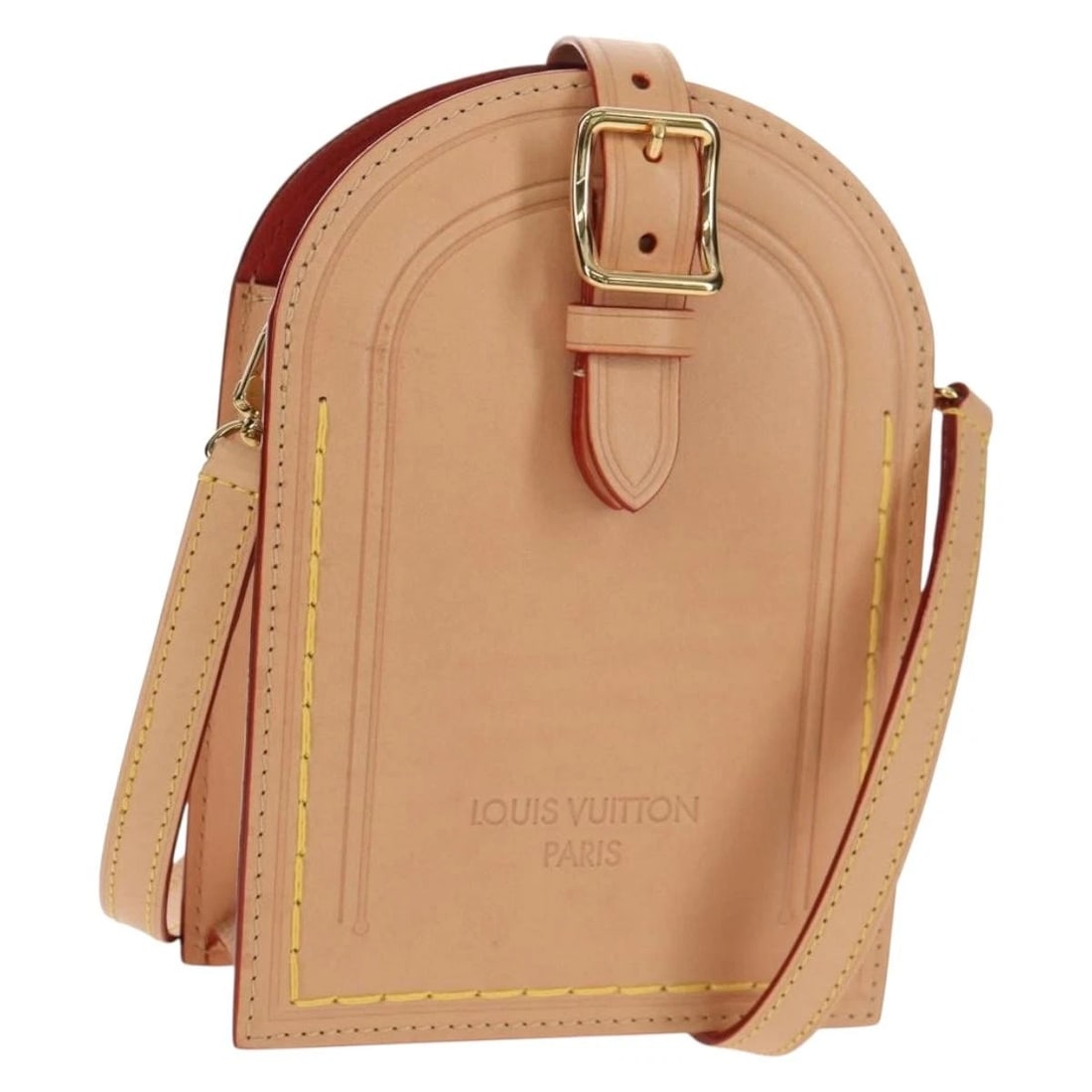LOUIS VUITTON NAME TAG XL CLUTCH BAG LEATHER BEIGE: LOUIS VUITTON Name Tag XL Clutch Bag Leather Beige Brand: LOUIS VUITTON Type/Style: Shoulder Bag Material: Leather Color: Beige Size: Size(Inch) W5.5 x H7.5 x D2.0inch(Approx) Accessories: None