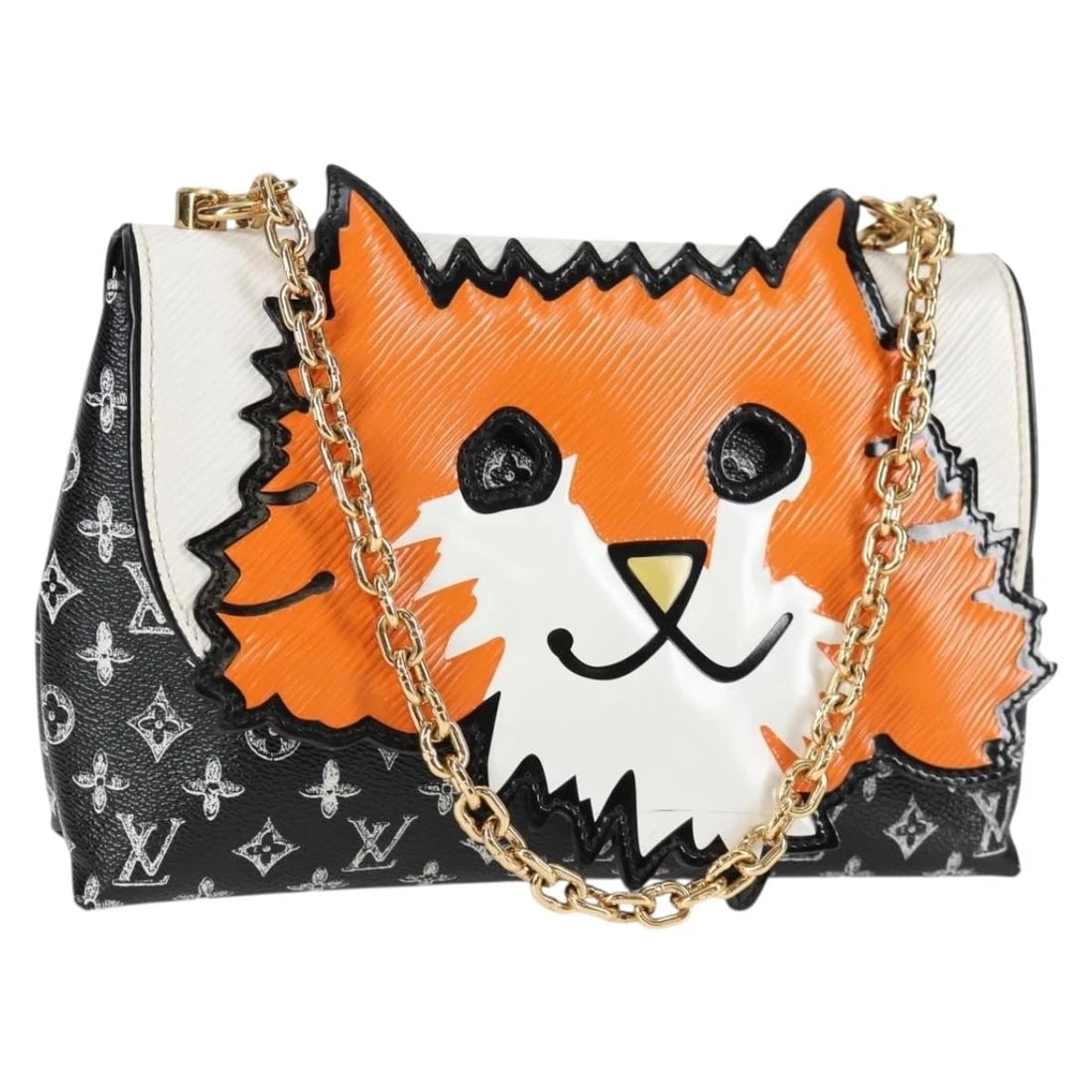 LOUIS VUITTON CATGRAM CAT POCHETTE SHOULDER BAG BLACK (1 of 6)
