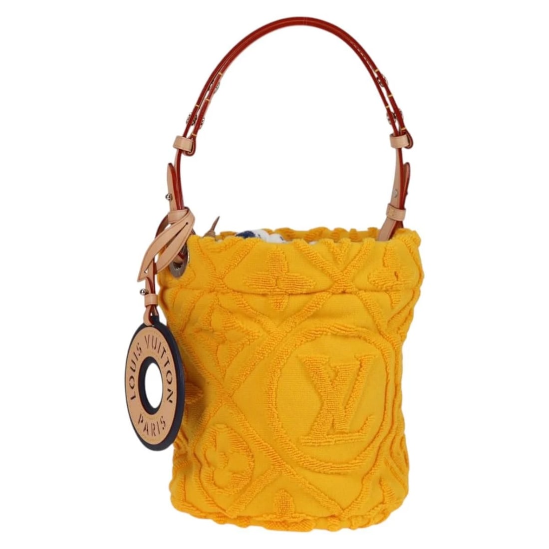 LOUIS VUITTON BUCKET VACATION SHOULDER BAG PILE YELLOW: LOUIS VUITTON Bucket Vacation Shoulder Bag Pile Yellow Brand: LOUIS VUITTON Type/Style: Shoulder Bag Material: Pile Color: Yellow Size: Size(Inch) W7.1 x H7.9 x D7.1inch(Approx) Accessories: None