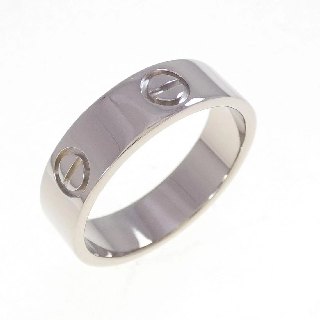 CARTIER LOVE RING: Cartier Love Ring Brand: CARTIER Type/Style: Cartier Ring Material: 750 white gold, Color: White Gold Size: US 7 3/4 Accessories: None Accessories Notice: When purchasing pre-owned goods,