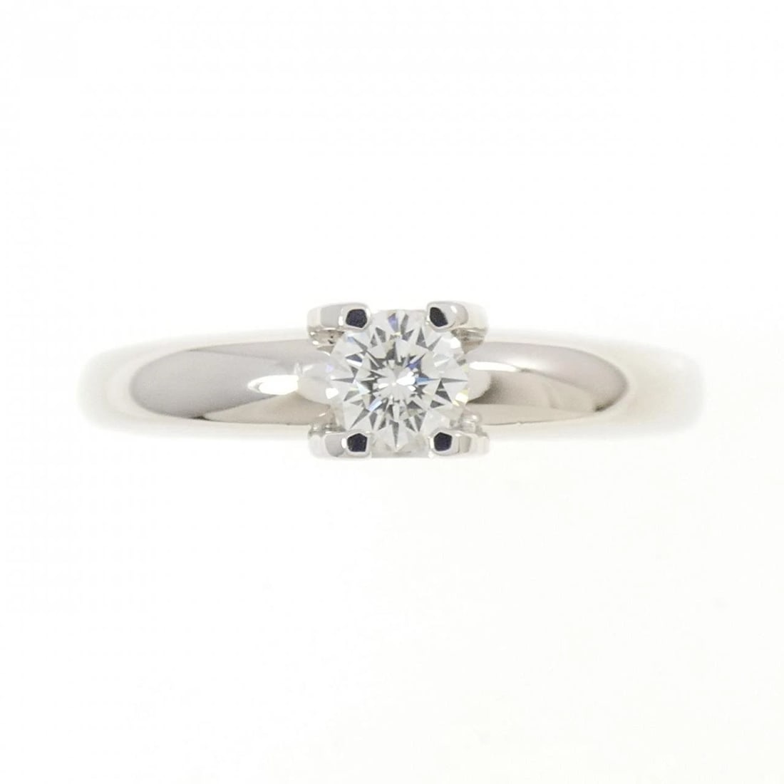 CARTIER C-SETTING RING: Cartier C-Setting Ring Brand: CARTIER Type/Style: Cartier Ring Material: 750 white gold, Main Stone Natural Color: White gold Size: US 6 1/4 Accessories: None Accessories Notice: When purc