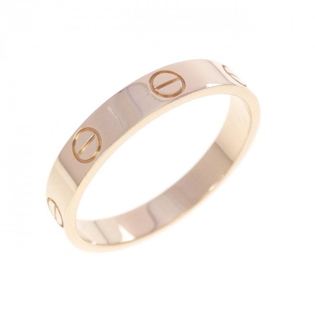 CARTIER MINI LOVE RING: Cartier Mini Love Ring Brand: CARTIER Type/Style: Cartier Ring Material: 750 Pink Gold, Color: pink gold Size: US 9 Accessories: None Accessories Notice: When purchasing pre-owned goods, please refer