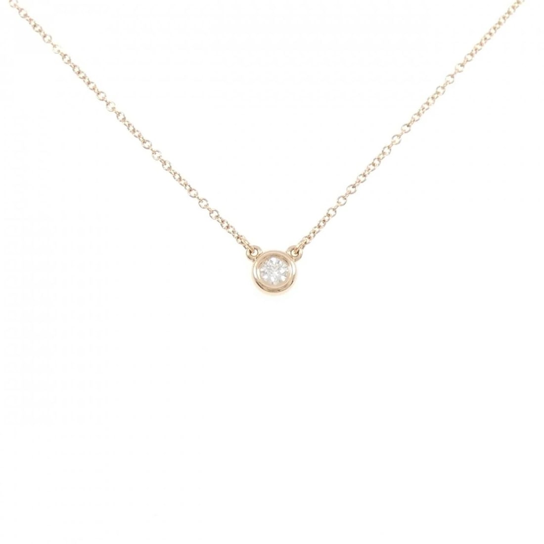 TIFFANY & CO. BY THE YARD NECKLACE: TIFFANY & Co. By the Yard Necklace Brand: TIFFANY&Co. Type/Style: TIFFANY&Co. Necklace Material: 750 Pink Gold, Color: Pink Gold Size: Lenght 41cm Actual Size Diameteraround: 5.3mm Chain maximum