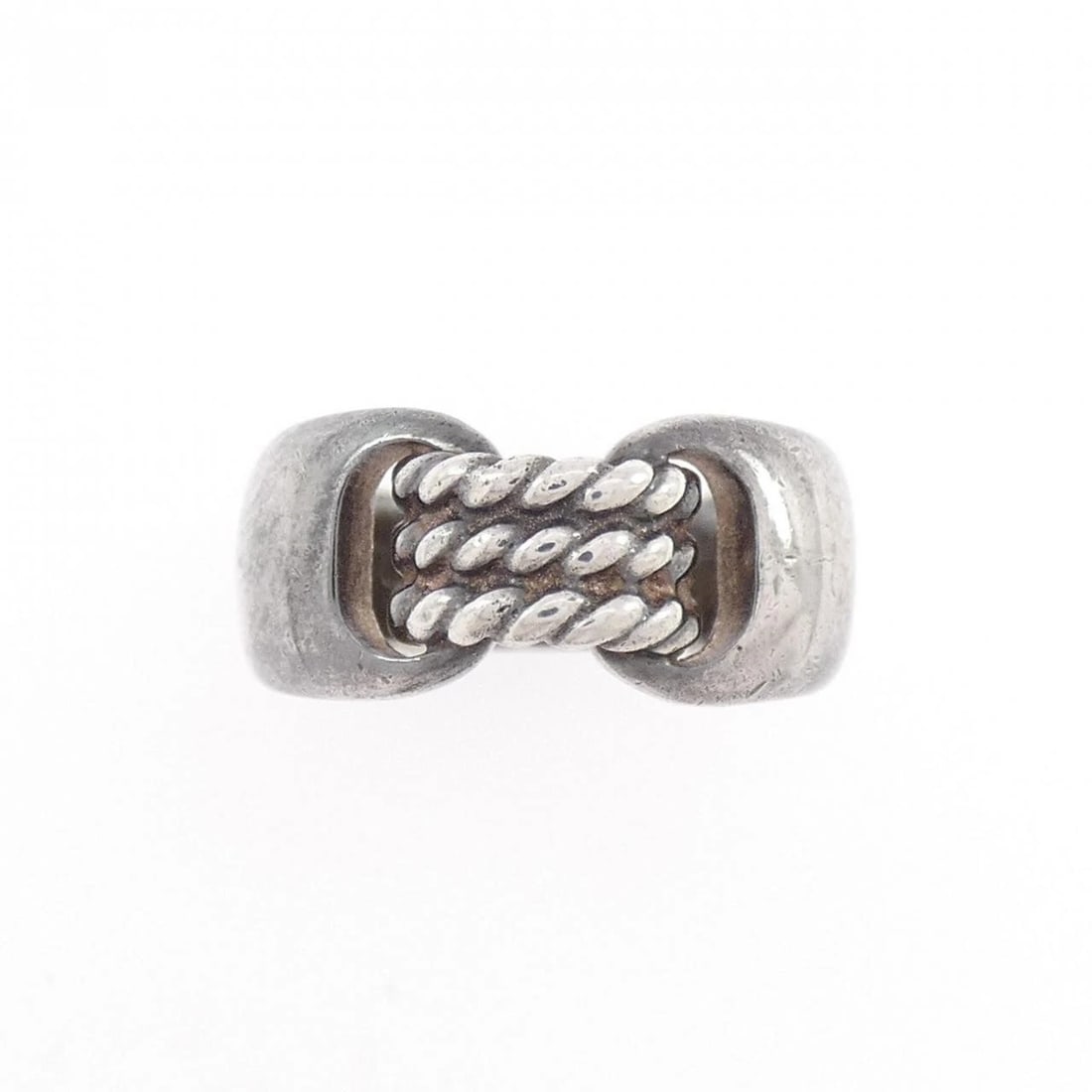 HERMES HALLMARK RING: Hermes Hallmark Ring Brand: HERMES Type/Style: Hermes Ring Material: Hall mark, Color: none Size: US 5 Accessories: None Accessories Notice: When purchasing pre-owned goods, please refer to the