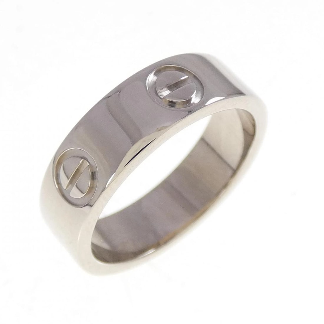 CARTIER LOVE RING: Cartier Love Ring Brand: CARTIER Type/Style: Cartier ring Material: 750 white gold, Color: white gold Size: US 5 3/4 Accessories: None Accessories Notice: When purchasing pre-owned goods,