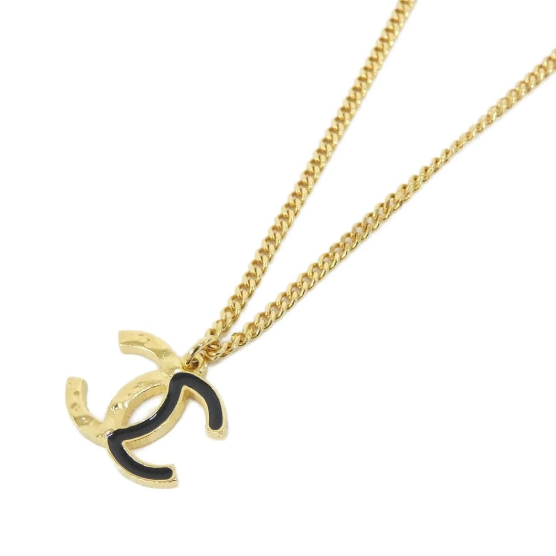 CHANEL ABC480 NECKLACE: Chanel ABC480 Necklace Brand: CHANEL Type/Style: Chanel Necklace Material: , Color: BLACK / GOLD Metal Size: Length : 42/60 cm Top Width x Height: 2.2 cm x 1.8 cm Accessories: None Accessories