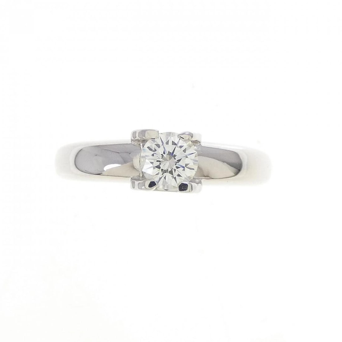 CARTIER C-SETTING RING: Cartier C-setting ring Brand: CARTIER Type/Style: Cartier Ring Material: 750 White Gold, Main Stone natural Color: white gold Size: US 4 Accessories: None Accessories Notice: When purchasing