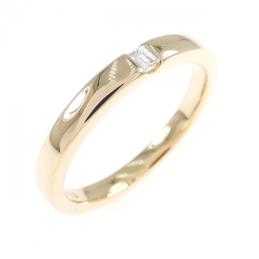 TIFFANY&CO. DIAMOND RING: TIFFANY&Co. Diamond Ring Brand: TIFFANY&Co. Type/Style: TIFFANY & Co. Ring Material: 750 Pink Gold, Main Stone natural Color: Pink gold Size: US 5 1/4 Accessories: None Accessories Notice: When