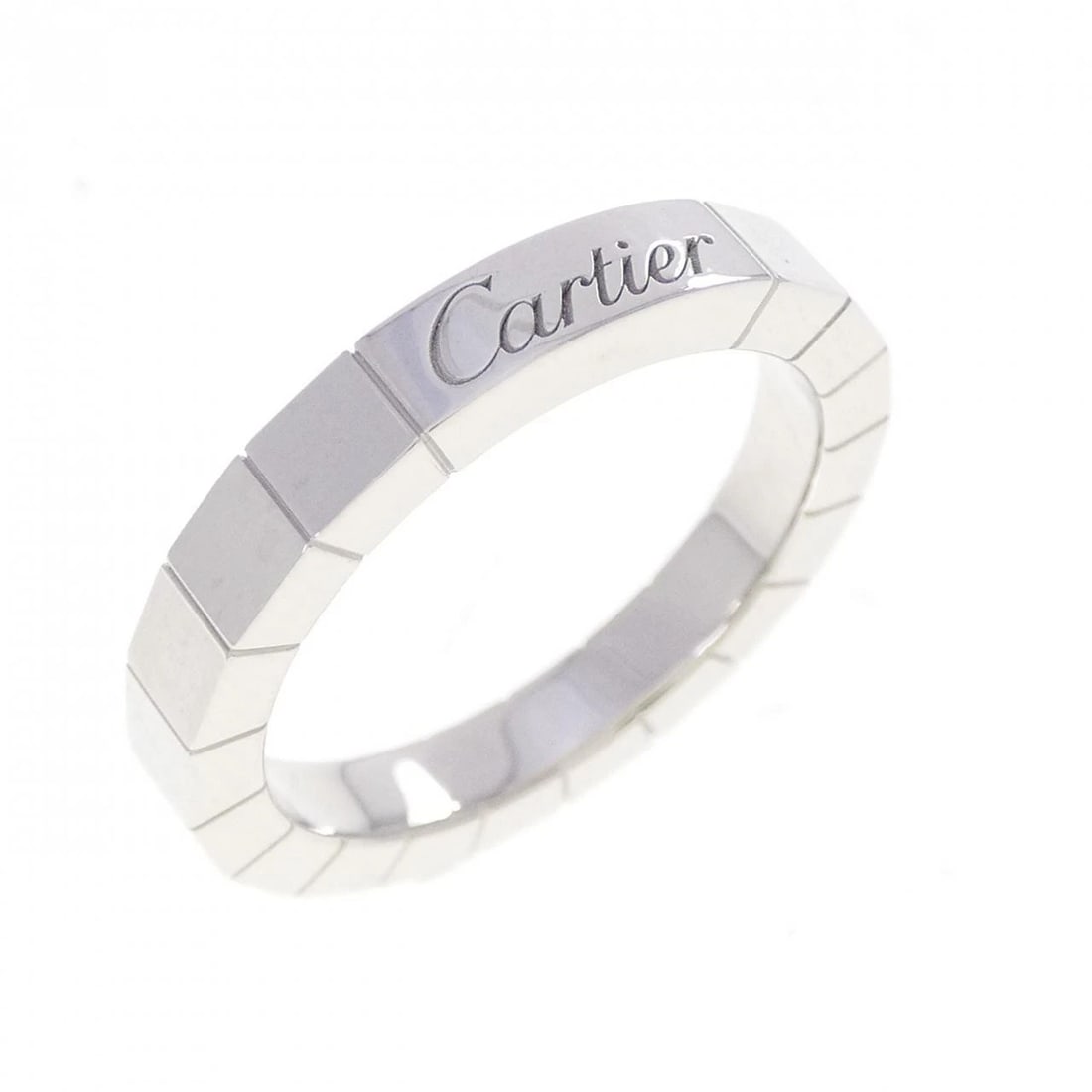 CARTIER LANIER RING: Cartier Lanier Ring Brand: CARTIER Type/Style: Cartier Ring Material: 750 white gold, Color: White Gold Size: US 5 3/4 Accessories: None Accessories Notice: When purchasing pre-owned goods, please