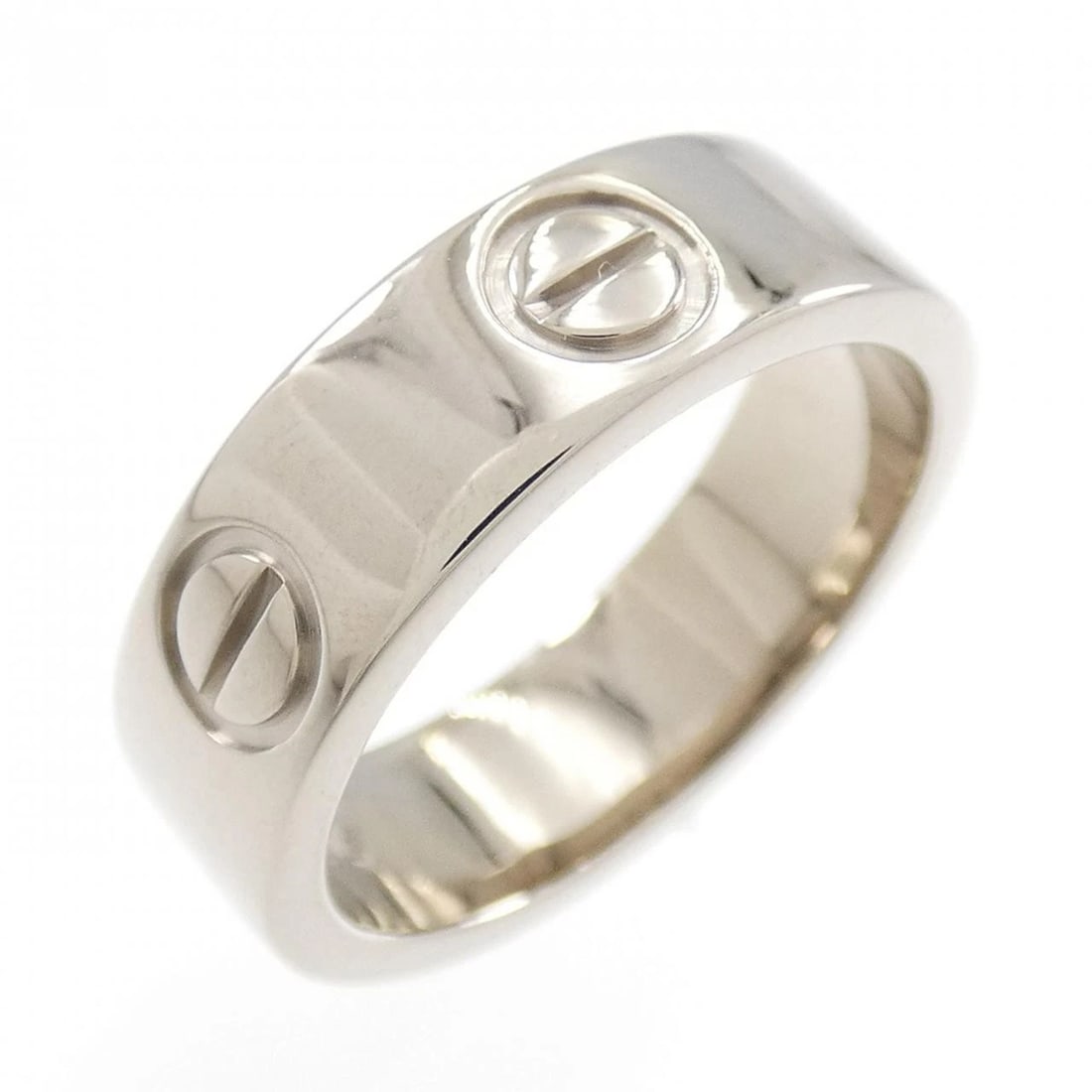CARTIER LOVE RING: Cartier Love Ring Brand: CARTIER Type/Style: Cartier ring Material: 750 white gold, Color: white gold Size: US 5.75 Accessories: None Accessories Notice: When purchasing pre-owned goods, p
