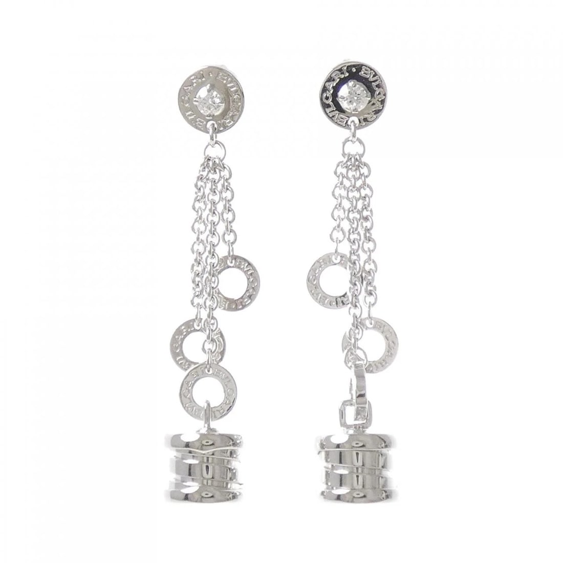 BVLGARI B.ZERO1 ELEMENT PIERCE: Bvlgari B.zero1 Element Pierce Brand: BVLGARI Type/Style: Bvlgari Pierce/Earring Material: 750 white gold, Main Stone Natural Color: white gold Size: Actual Size Approximate dimensions (height x width