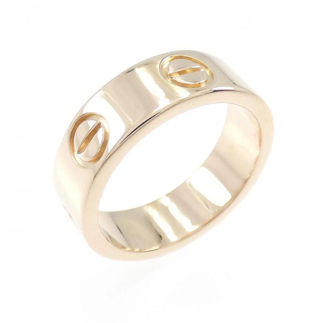 CARTIER LOVE RING: Cartier Love Ring Brand: CARTIER Type/Style: Cartier Ring Material: 750 Pink Gold, Color: pink gold Size: US 4 1/2(48 Accessories: None Accessories Notice: When purchasing pre-owned goods,