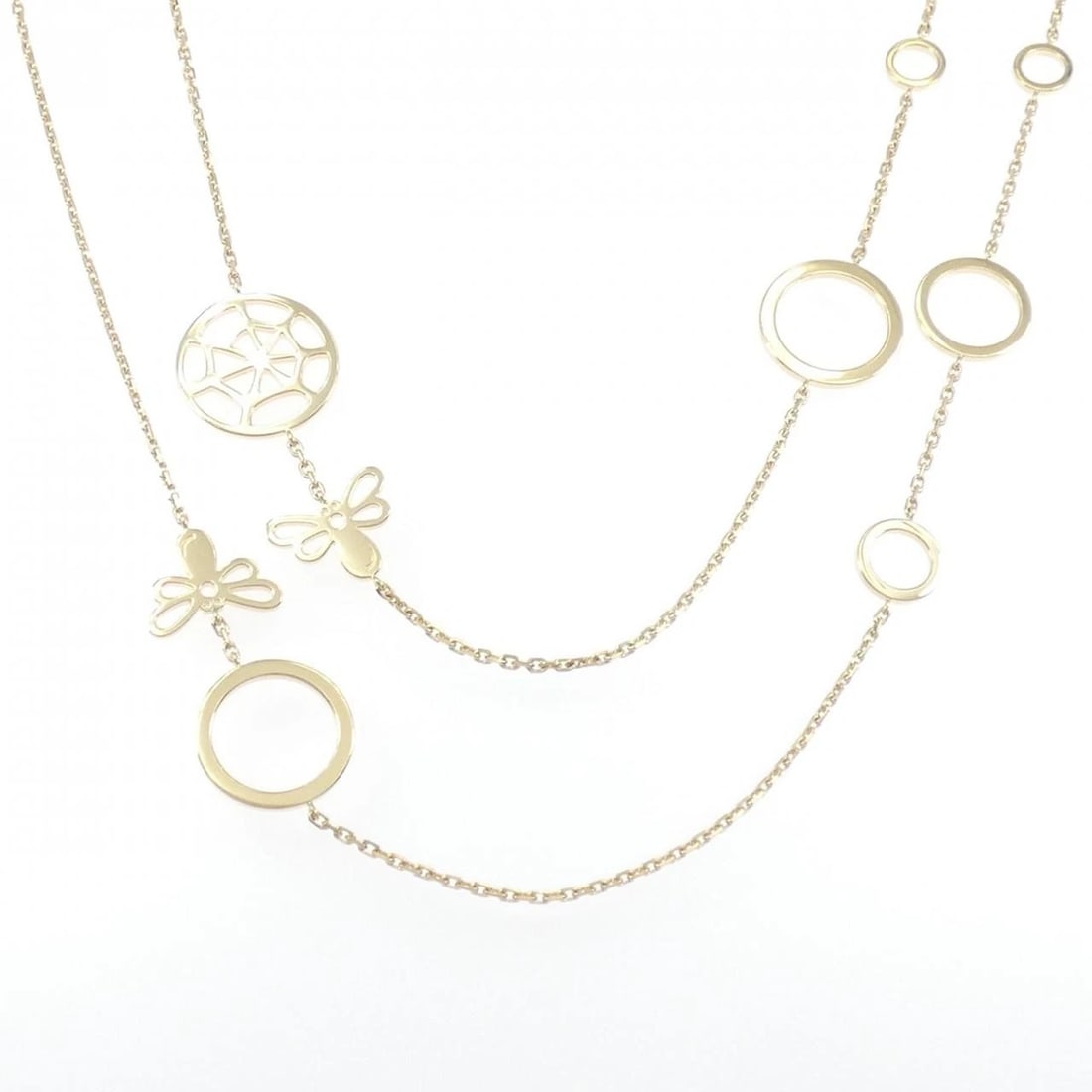 CHAUMET ATTRAPE-MOI SAUTOIR NECKLACE: Chaumet Attrape-Moi Sautoir Necklace Brand: Chaumet Type/Style: Chaumet Necklace Material: 750 yellow gold, Color: yellow gold Size: Actual Size Motif maximum width approx.: 17.9mm Chain maximum