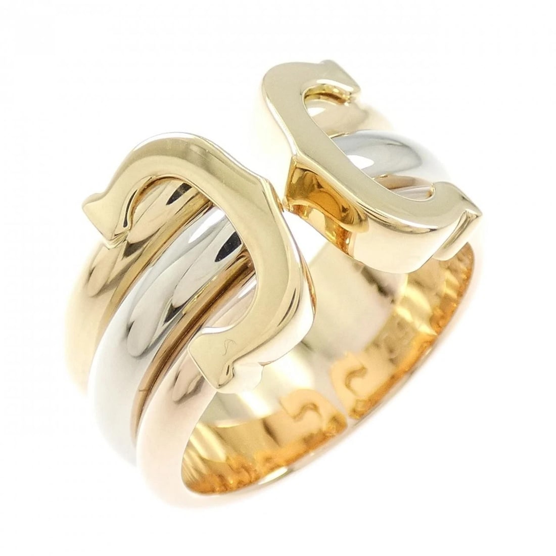 CARTIER RING: Cartier ring Brand: CARTIER Type/Style: Cartier Ring Material: 750 Yellow Gold/750 White Gold/750 Pink Gold, Color: YG,WG,PG Size: US 4 Accessories: None Accessories Notice: When purchasing pre-owned