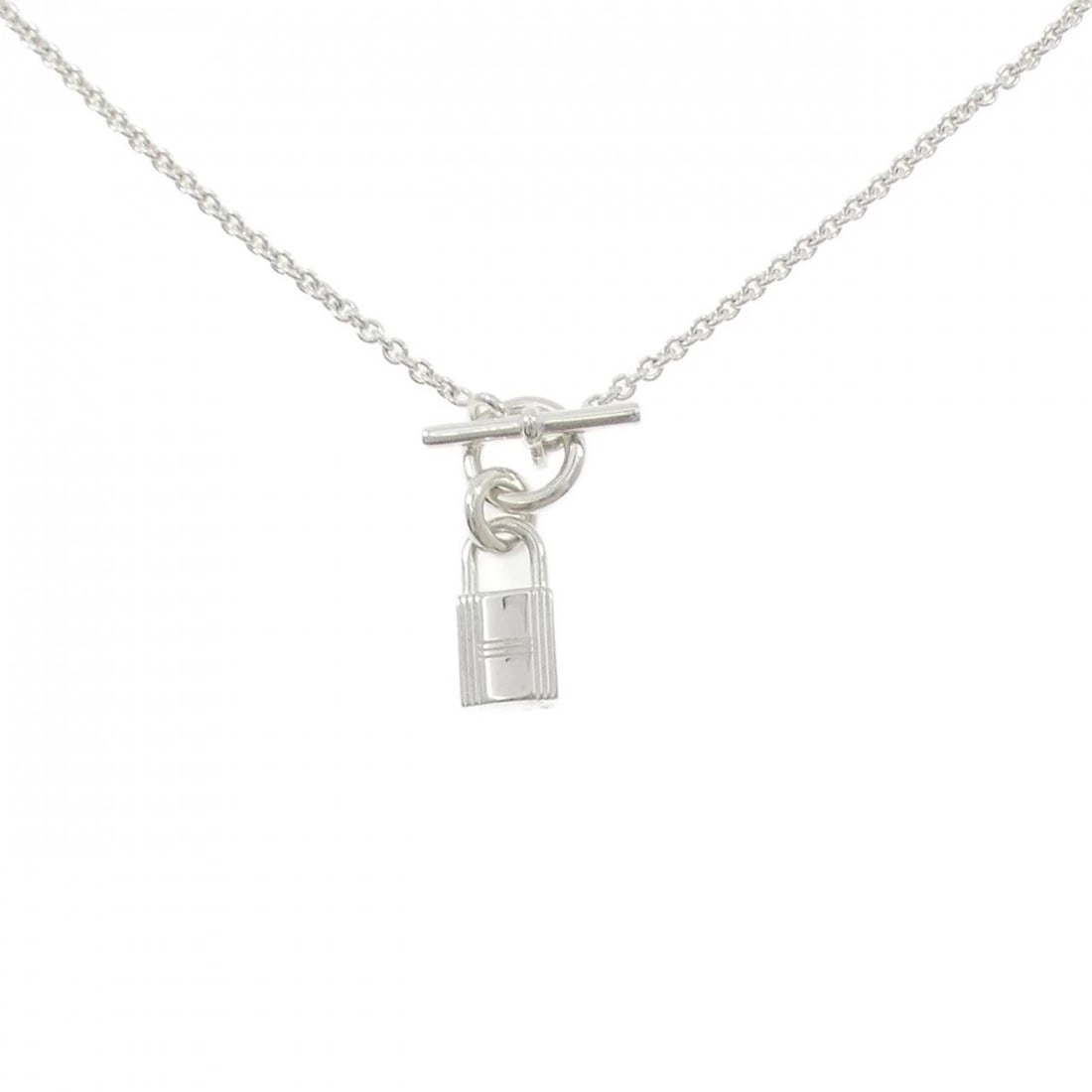HERMES AMULET CADENA NECKLACE: Hermes Amulet Cadena Necklace Brand: HERMES Type/Style: Hermes Necklace Material: 925Silver, Color: Silver Size: Length 40cm Actual Size Pendant Length approx. x width approx.: 28.1mmx8.2mm Chain