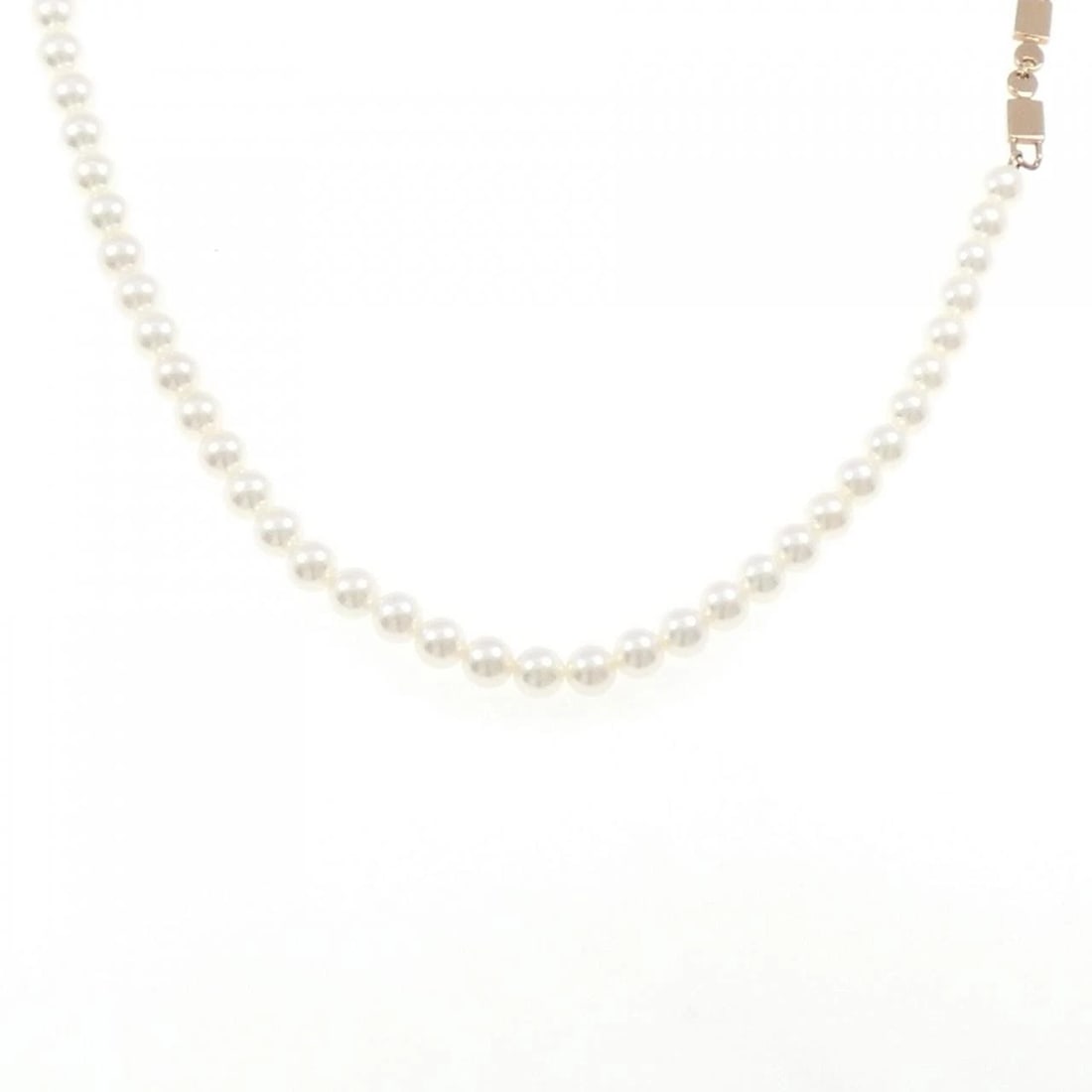 TASAKI AKOYA PEARL NECKLACE: TASAKI Akoya Pearl Necklace Brand: TASAKI Type/Style: Tasaki Necklace Material: 750 Pink Gold, Main Stone Akoya Pearl Color: Pink gold Size: Length 51cm Actual Size Max width approx.: 4.2mm