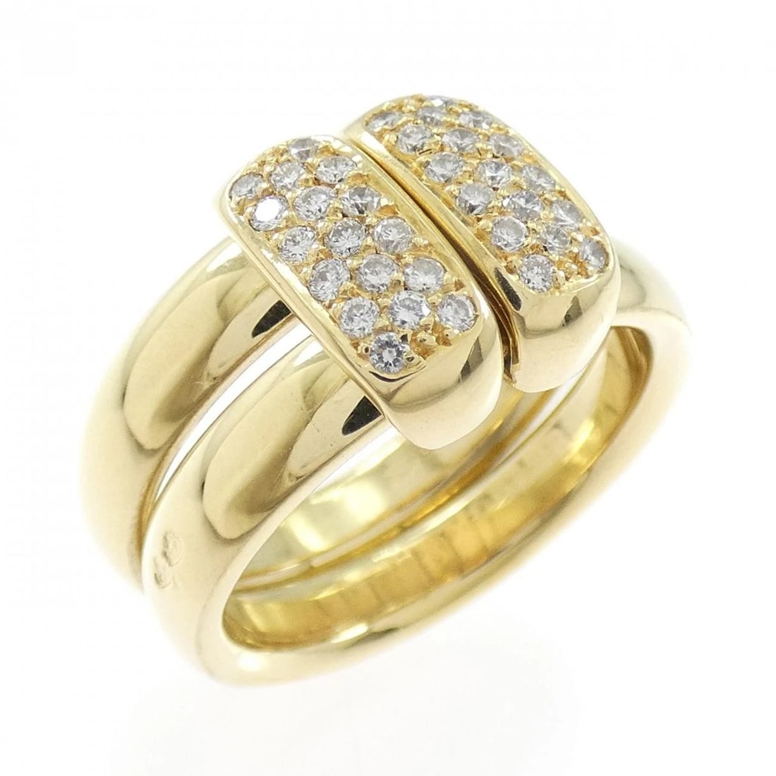 HERMES DIAMOND RING: Hermes Diamond Ring Brand: HERMES Type/Style: Hermes Ring Material: 750 yellow gold, Main Stone Natural Color: yellow gold Size: US 7 Accessories: None Accessories Notice: When purchasing