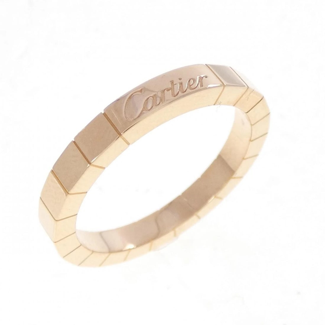 CARTIER LANIER RING: Cartier Lanier Ring Brand: CARTIER Type/Style: Cartier Ring Material: 750 Pink Gold, Color: pink gold Size: US 8 1/2 Accessories: None Accessories Notice: When purchasing pre-owned goods,