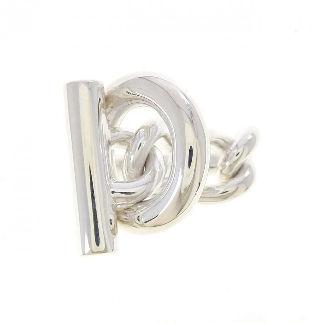 HERMES CROISETTE RING: Hermes Croisette Ring Brand: HERMES Type/Style: Hermes Ring Material: 925Silver, Color: Silver Size: US 4 1/2 Accessories: None Accessories Notice: When purchasing pre-owned goods, please refer to