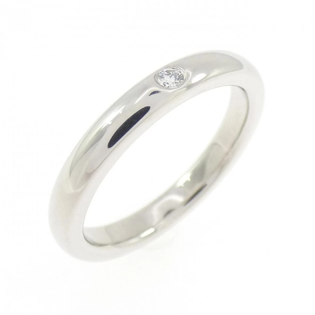 TIFFANY&CO. STACKING BAND RING: TIFFANY&Co. Stacking Band Ring Brand: TIFFANY&Co. Type/Style: TIFFANY & Co. Ring Material: Platinum950, Main Stone Natural Color: Silver Size: US 4 1/4 Accessories: None Accessories Notice: When