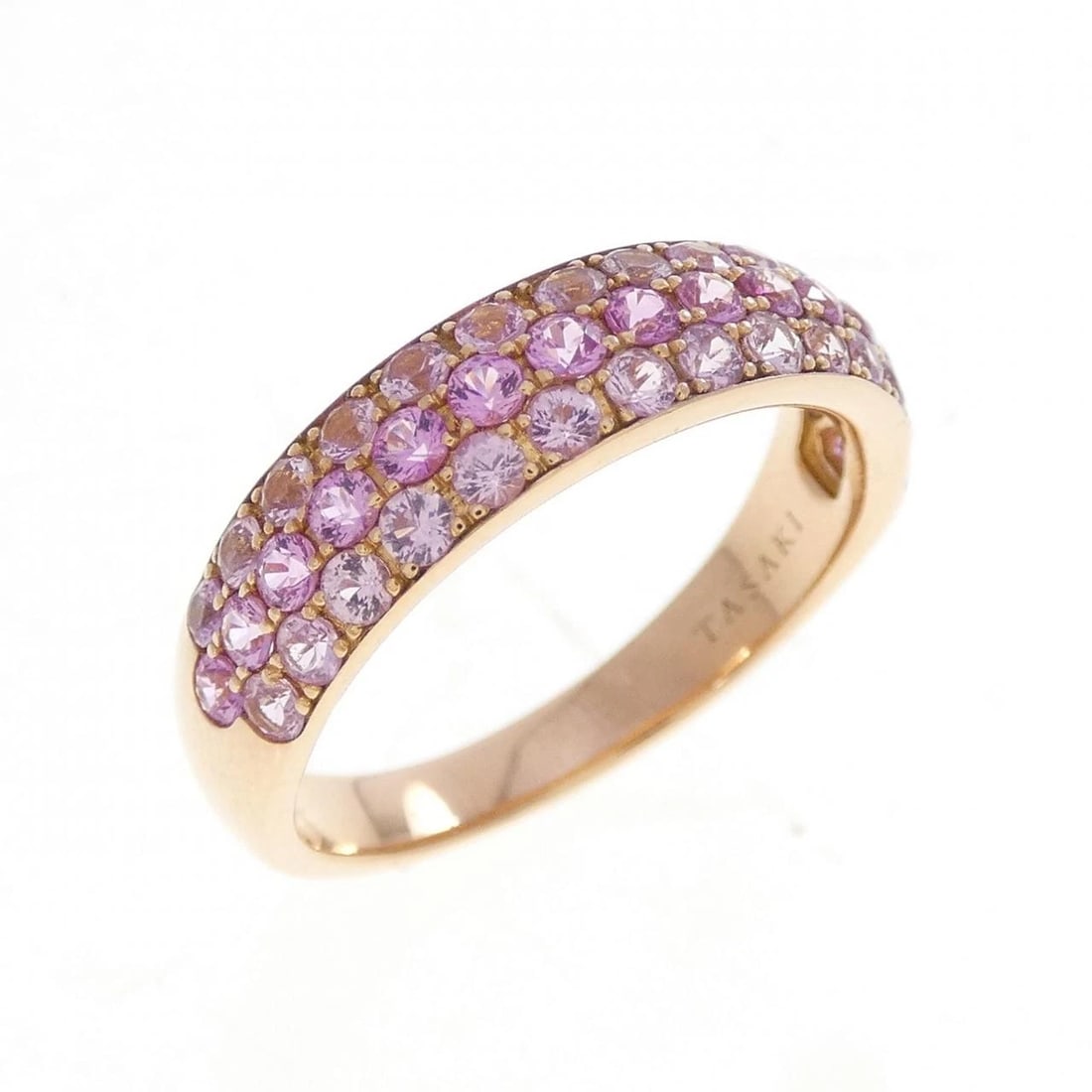 TASAKI SAPPHIRE RING: TASAKI Sapphire Ring Brand: TASAKI Type/Style: Tasaki Ring Material: 750 Pink Gold, Main Stone Sapphire Color: Pink Gold Size: US 7 Accessories: None Accessories Notice: When purchasing pre-owned